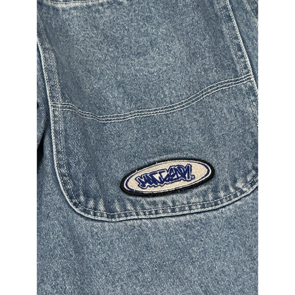 VTG Macgear Women’s Baggy Skater Jeans Tear away Stripe Rave Kikwear 90’s Y2K - Picture 4 of 7